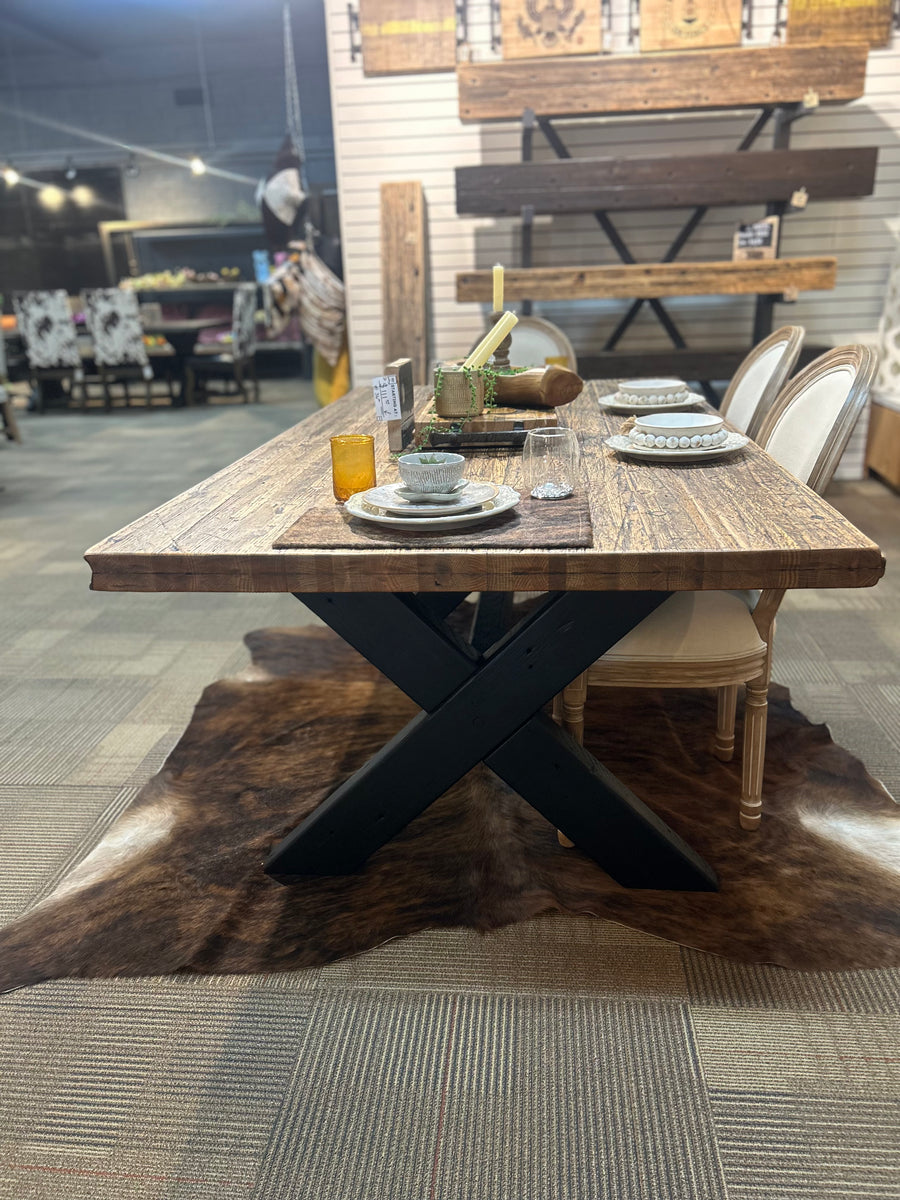 Signature Cargo Dining Table | Sandstone | Coal X-Harvester | 78 x 42 ...
