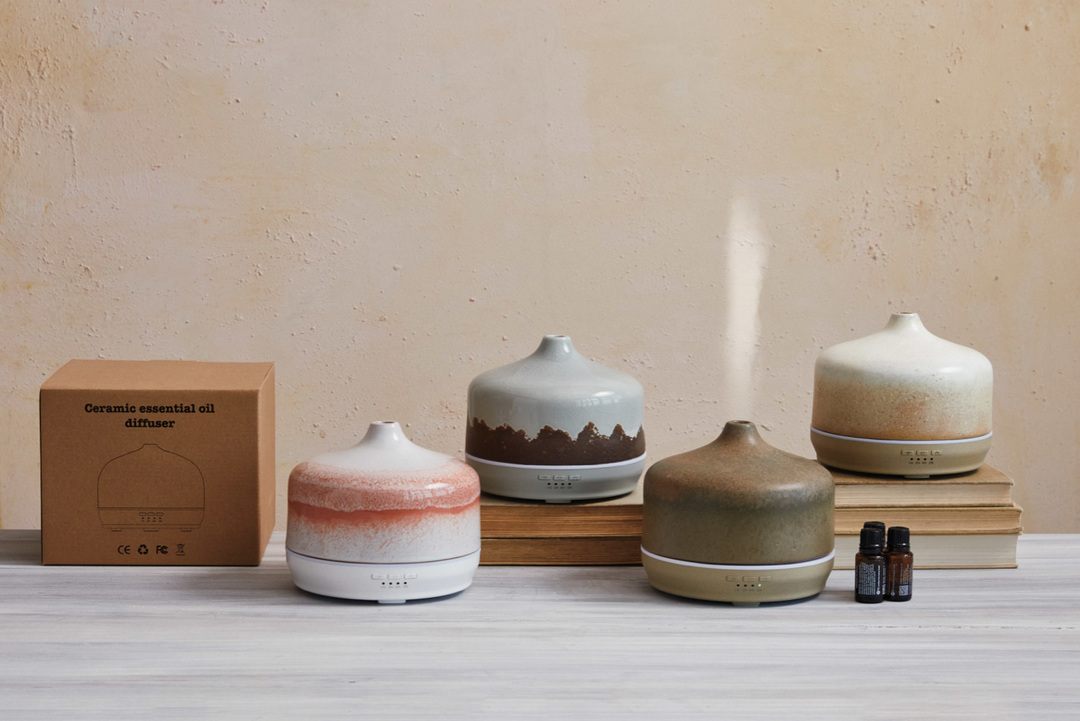 14 oz. Stoneware Oil Diffuser – Boxcar Woody Stockyards City