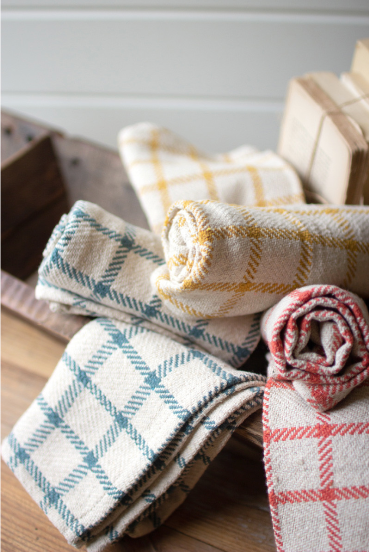 Gingham Kitchen Towels – Boxcar Woody Stockyards City