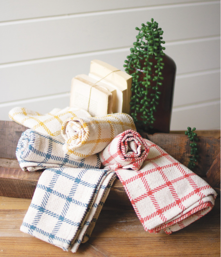 Gingham Kitchen Towels – Boxcar Woody Stockyards City